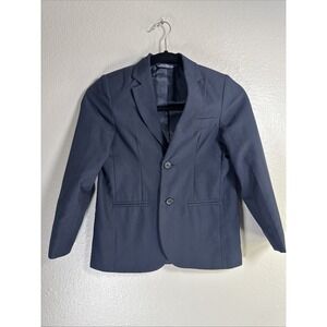 Cherokee Blazer Suit Jacket Boys Size 7 Navy Blue Single Breasted Preppy
